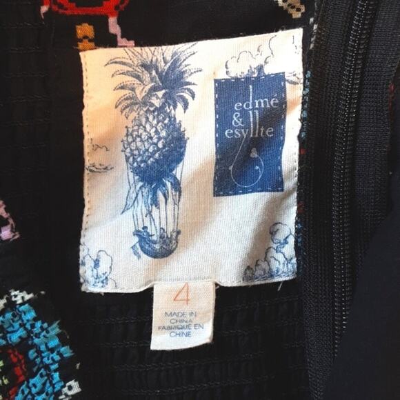 Anthropologie Edme & Esyllte Full Skirted Pinup Girl Primula Halter Dress 4 - Picture 7 of 15